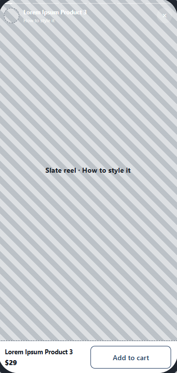 Recommended mockup - Add sticky Add to Cart to featured UGC videos on PDP.
